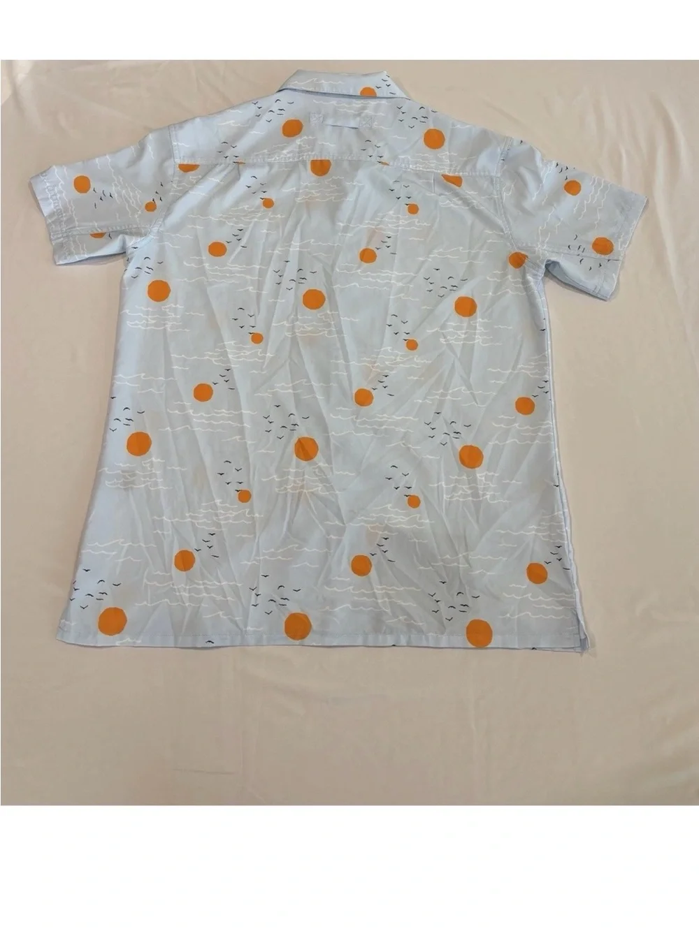 Waggle Golf Shirt Mens XL Light Blue Short-Sleeve Button-Up Shirt - Picture 5 of 6